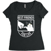 cat best friends for life Women's Triblend Scoop T-shirt