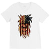 skull us flag V-Neck Tee