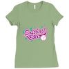 softball diva neon Ladies Fitted T-Shirt