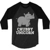 chubby unicorn rhino 3/4 Sleeve Shirt