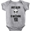 grey alien Baby Bodysuit