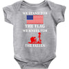 We Stand For The Flag We Kneel For The Fallen Baby Bodysuit