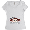 November Peeking Out Baby Boy Women's Triblend Scoop T-shirt