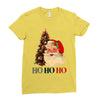vintage santa christmas Ladies Fitted T-Shirt