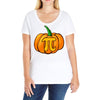 pumpkin pi Ladies Curvy T-Shirt