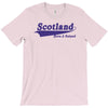 scotland born and raised retro white &amp; navy international country T-Shirt