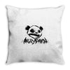 angry panda Throw Pillow