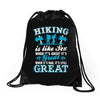 Hiking ıs Like Sex Drawstring Bags