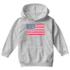 t-rex vintage american flag Youth Hoodie