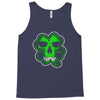 celtic green clover skull patch, irish biker patches Tank Top