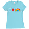 I Love Lgbt Ladies Fitted T-Shirt