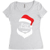 santa claus merry christmas Women's Triblend Scoop T-shirt