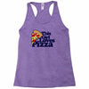 this girl loves pizza Racerback Tank