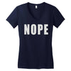 nope (2) Women's V-Neck T-Shirt