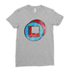 square in circle Ladies Fitted T-Shirt