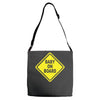 baby on board bumper sticker decal safety cute funny Adjustable Strap Totes