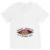October Peeking Out Baby Girl V-Neck Tee