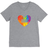 Lgbt Heart V-Neck Tee