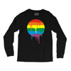 rainbow colored stripes dot running splashes Long Sleeve Shirts