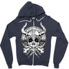 skull viking Zipper Hoodie