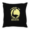 believe in nessie Throw Pillow