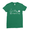 all i need in life Ladies Fitted T-Shirt