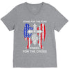 stand for the flag kneel for the cross V-Neck Tee
