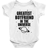 Greatest Boyfriend In The Universe Baby Onesie