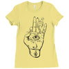 hand Ladies Fitted T-Shirt