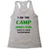 camp director Racerback Tank