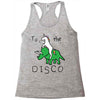 To The Disco (Unicorn Riding Triceratops) Racerback Tank