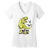 tyrannosaurus rex Women's V-Neck T-Shirt