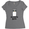 No Drama Llama Women's Triblend Scoop T-shirt