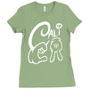california love cali finger sign Ladies Fitted T-Shirt