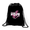 we have this hope breast cancer awareness Drawstring Bags