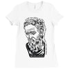 michelangelo quote Ladies Fitted T-Shirt