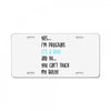 Yes...I'm Pregnant.It's a Boy! And No...You Can't Touch My Belly! License Plate