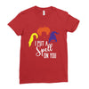 spell on you white letter Ladies Fitted T-Shirt