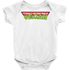 ninja turtles parody vegan Baby Bodysuit