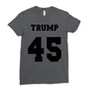 Trump 45 jersey number Ladies Fitted T-Shirt