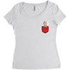 saitama pocket Women's Triblend Scoop T-shirt