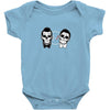 SKULL ON TWO FACE Baby Onesie