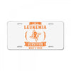 I am a Leukemia Cancer Survivor - What's Your Superpower? License Plate
