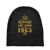 kings are born in 1963 Baby Beanies