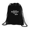 because america Drawstring Bags