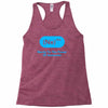 nerdy to the power of awesome Racerback Tank
