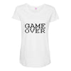 game over Maternity Scoop Neck T-shirt