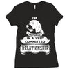 I Am Beagle Actually In A Very Commited Relationship Ladies Fitted T-Shirt