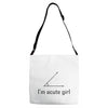 im acute girl Adjustable Strap Totes