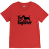 the dogfather beagle V-Neck Tee